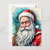 prettige feestdagen van Santa Claus Briefkaart (Voorkant / Achterkant)