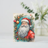 prettige feestdagen van Santa Claus Briefkaart (Staand voorkant)