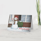 Prettige Feestdagen van Uw Makelaar Grappige Onroe (Voorkant)