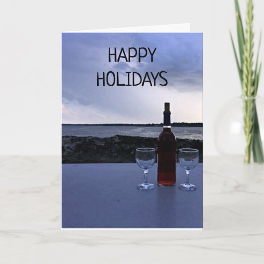 prettige feestdagen ***** VANAF HET MEER**** Kaart (Voorkant)