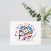 Prettige feestdagen Vanuit Kansas City Briefkaart (Staand voorkant)