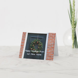 Prettige feestdagen vanuit ons nieuwe huis kaart