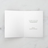 Prettige feestdagen Vastgoed Monogram Deurkrans Kaart (Binnen)