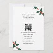 Prettige feestdagen Vastgoedmakelaar Realtor Chris Bedankkaart (Achterkant)