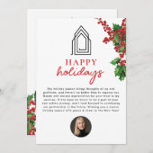 Prettige feestdagen Vastgoedmakelaar Realtor Chris Feestdagenkaart (Voorkant / Achterkant)