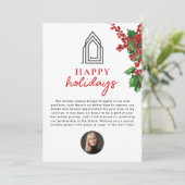 Prettige feestdagen Vastgoedmakelaar Realtor Chris Feestdagenkaart (Staand voorkant)