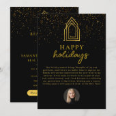 Prettige feestdagen Vastgoedmakelaar Realtor Chris Feestdagenkaart (Voorkant / Achterkant)