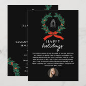 Prettige feestdagen Vastgoedmakelaar Realtor Chris Feestdagenkaart (Voorkant / Achterkant)