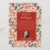 Prettige feestdagen Vastgoedmakelaar Realtor Chris Feestdagenkaart (Voorkant / Achterkant)