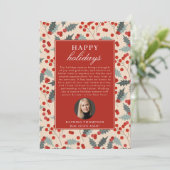 Prettige feestdagen Vastgoedmakelaar Realtor Chris Feestdagenkaart (Staand voorkant)