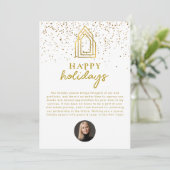 Prettige feestdagen Vastgoedmakelaar Realtor Chris Feestdagenkaart (Staand voorkant)