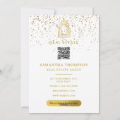 Prettige feestdagen Vastgoedmakelaar Realtor Chris Feestdagenkaart (Achterkant)