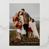 prettige feestdagen Verticaal foto-Wenskaart (Voorkant)