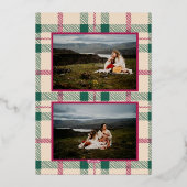 prettige feestdagen Verticaal foto-Wenskaart (Achterkant)