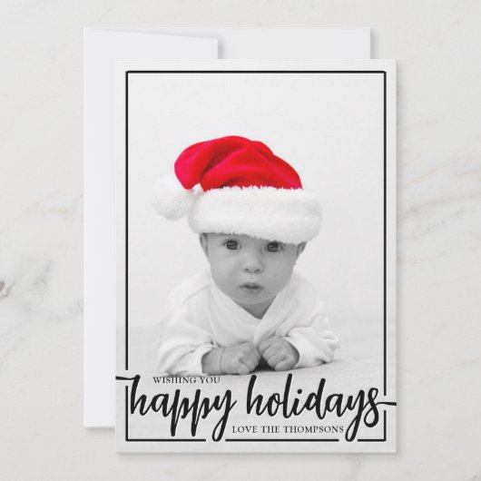 Prettige Feestdagen Verticale Foto Feestdagenkaart (Voorkant)
