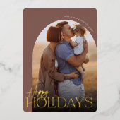 prettige feestdagen Verticale fotoArch (Voorkant)