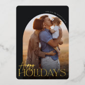 prettige feestdagen Verticale fotoArch (Voorkant)