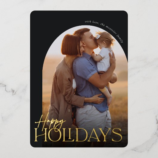 prettige feestdagen Verticale fotoArch (Voorkant)