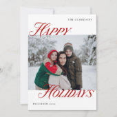 Prettige feestdagen Vet en modern Feestdagenkaart (Voorkant)