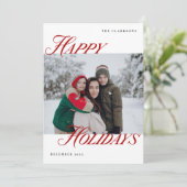 Prettige feestdagen Vet en modern Feestdagenkaart (Staand voorkant)