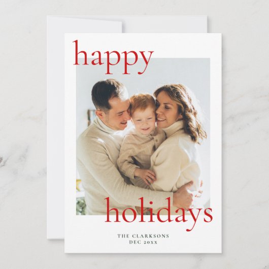 Prettige feestdagen Vet & Klassiek Feestdagenkaart (Voorkant)