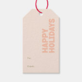 Prettige feestdagen Vet Modern Cadeaulabel (Voorkant)