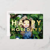 Prettige feestdagen Vet Moderne Typografie (Voorkant / Achterkant)