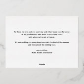 Prettige feestdagen Vet Moderne Typografie Foto (Achterkant)