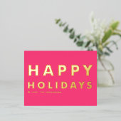 Prettige feestdagen Vet Moderne Typografie Hot Pin (Staand Voorkant)