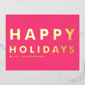 Prettige feestdagen Vet Moderne Typografie Hot Pin (Voorkant)