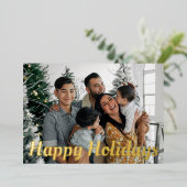 Prettige feestdagen Vetgedrukte foto (Staand Voorkant)
