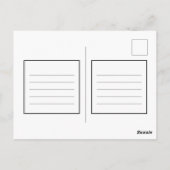 prettige feestdagen vette zwarte en witte doopvont briefkaart (Achterkant)