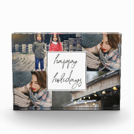 Prettige feestdagen Vier fotocollage Fotoblokken