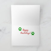 prettige feestdagen Vierdeklagen Kaart (Binnen)