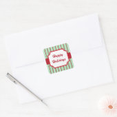 prettige feestdagen vierkante sticker (Envelop)