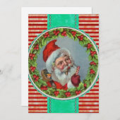 PRETTIGE FEESTDAGEN | Vintage Kerstman Suikerriet (Voorkant / Achterkant)