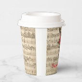 prettige feestdagen  Violin en vel Music Papieren Bekers (Rechts)