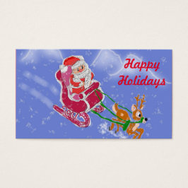 prettige feestdagen visitekaartje