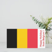 Prettige feestdagen Vlag van België Feestdagenkaart (Staand voorkant)