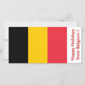 Prettige feestdagen Vlag van België Feestdagenkaart (Voorkant)