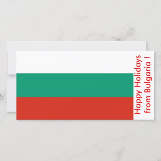 Prettige feestdagen Vlag van Bulgarije Feestdagenkaart (Voorkant)