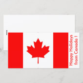 Prettige feestdagen Vlag van Canada, Feestdagenkaart (Voorkant / Achterkant)