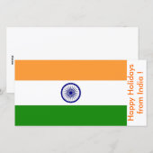 Prettige feestdagen Vlag van China Feestdagenkaart (Voorkant / Achterkant)