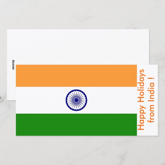 Prettige feestdagen Vlag van China Feestdagenkaart (Voorkant / Achterkant)