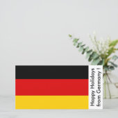 Prettige feestdagen Vlag van Duitsland Feestdagenkaart (Staand voorkant)