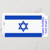 Prettige feestdagen Vlag van Israël Feestdagenkaart (Voorkant / Achterkant)