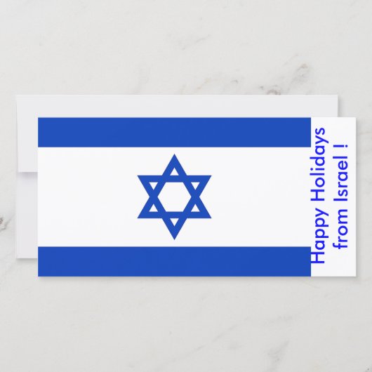Prettige feestdagen Vlag van Israël Feestdagenkaart (Voorkant)