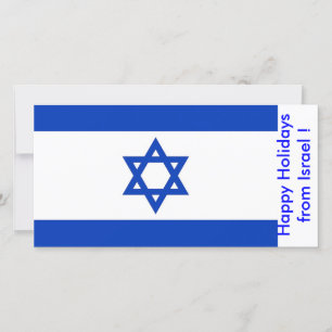 Prettige feestdagen Vlag van Israël Feestdagenkaart