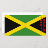 Prettige feestdagen Vlag van Jamaica, Feestdagenkaart (Voorkant / Achterkant)