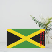 Prettige feestdagen Vlag van Jamaica, Feestdagenkaart (Staand voorkant)